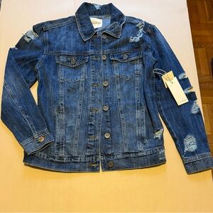 Unpublished Distressed Jean Jacket NWT
